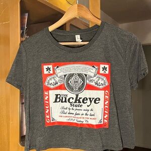 Ohio State Budweiser crop top